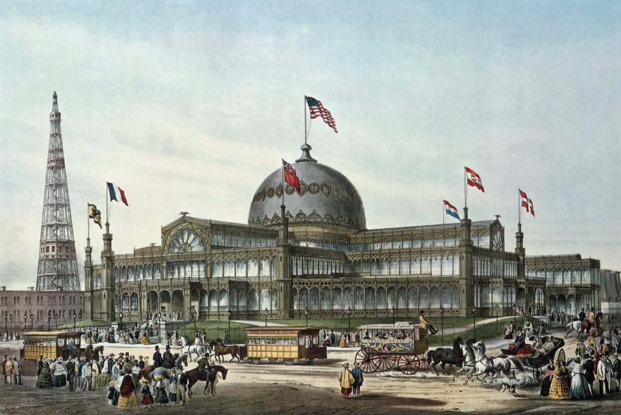 1853年に世界博覧会のために建てられたニューヨーククリスタルパレス